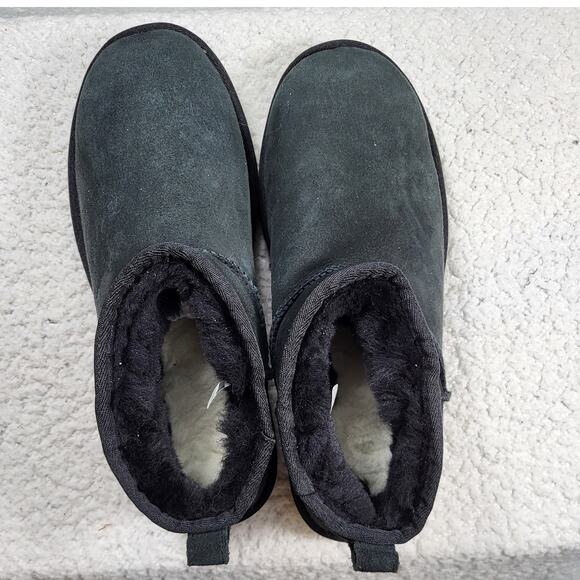 UGG Women's Classic Ultra Mini Black size womens boots size 10 - Picture 2 of 6
